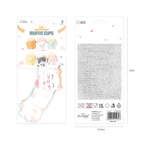 Cicás muffinpapírok - 6 db