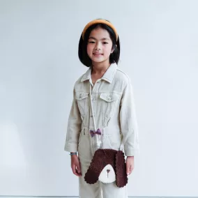 Mustárszínű kordbársony hajpánt