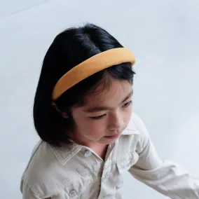 Mustárszínű kordbársony hajpánt