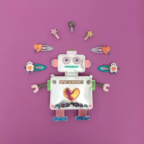 Robot és szívecske csatok - 4 db-os szett