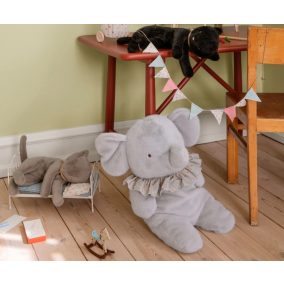 Maileg Nagy Plüss Elefánt - Kék/szürke 45 cm