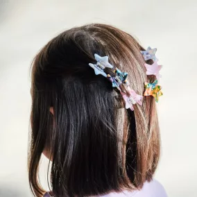 Mini csillag klipszek - 6 db-os szett