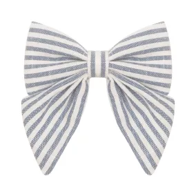 Tengerparti csíkos óriás masnis hajcsat