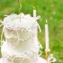 DIY tortadísz rózsaszín masnival - 1 db