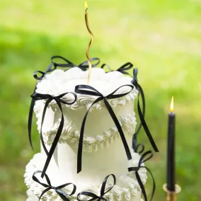 DIY tortadísz fekete masnival - 1 db