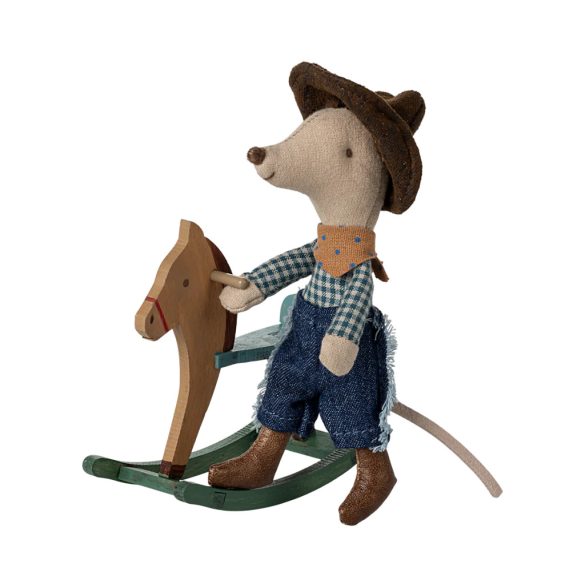 Maileg Cowboy egér hintalóval