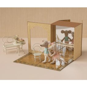   Maileg Balett egerek a táncstúdióban - Little sister and brother