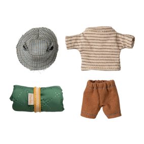 Maileg Túrázó egérfiú - Big brother - Thin stripes