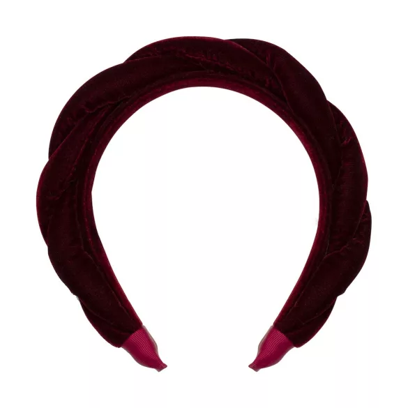 Nagy méretű csavart bársony hajpánt