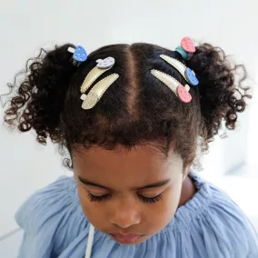 Pöfeteg gomba párnázott csatok - 5 db-os szett