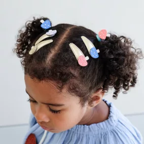 Pöfeteg gomba párnázott csatok - 5 db-os szett