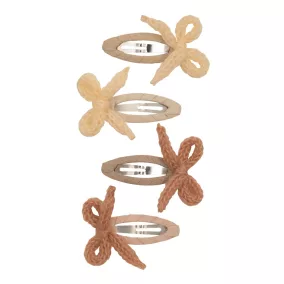 Kötött masnis csatok - 4 db-os szett