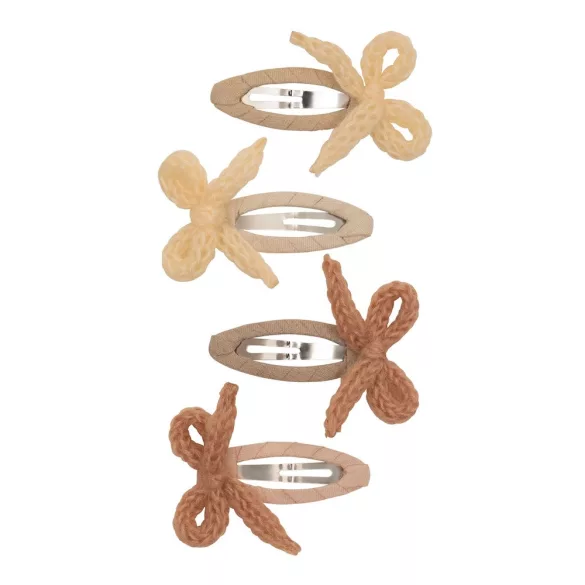 Kötött masnis csatok - 4 db-os szett