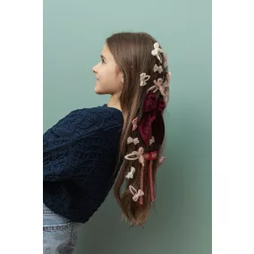 Kötött masnis csatok - 4 db-os szett