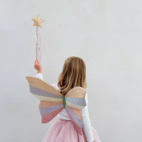 Csillagos pálca pasztell szalagokkal