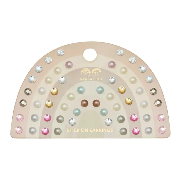 Gyöngyös és strasszos fülbevaló matricák