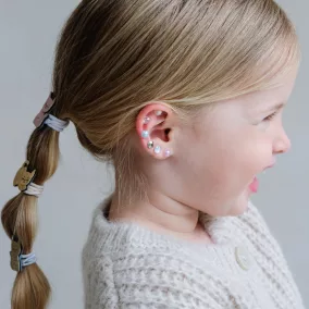 Gyöngyös és strasszos fülbevaló matricák