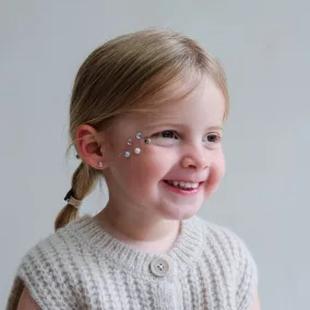 Gyöngyös és strasszos fülbevaló matricák