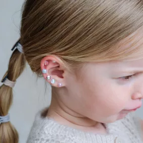 Gyöngyös és strasszos fülbevaló matricák