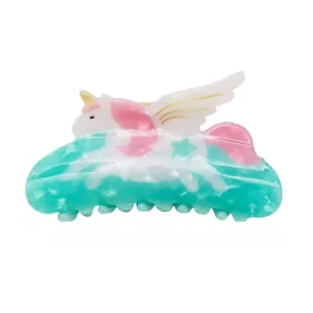 Unikornisos acetát hajcsat