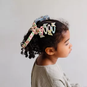 Virágos pillangós csatok - 4 db-os szett