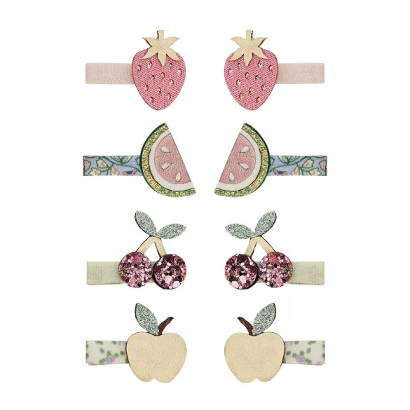Gyümölcssalátás mini klipszek - 8 db-os szett