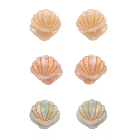 Mini kagylós karomcsatok - 4 db-os szett