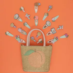 Tulipán csíkos mini csatok - 5 db-os szett