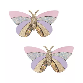 Csíkos pillangós csatok - 2 db-os szett