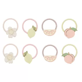 Barackos citrusos mini hajgumik - 8 db-os szett