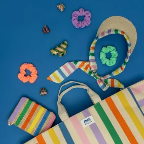 Gyűrt hatású scrunchie hajgumik - 5 db-os szett