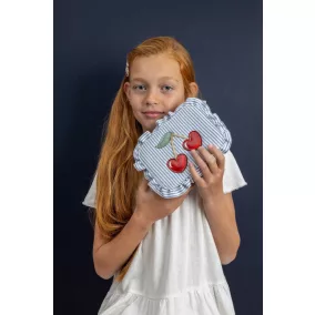 Csíkos cseresznyés kistáska