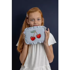 Csíkos cseresznyés kistáska