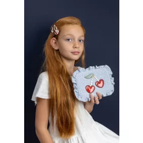 Csíkos cseresznyés kistáska