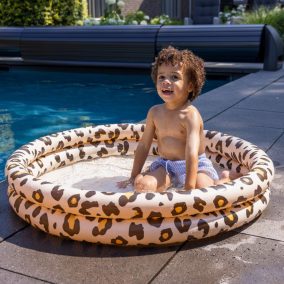 Swim Essentials gyerek medence 100 cm - Beige Leopard