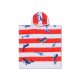 Swim Essentials Fürdőponcsó - Piros fehér csíkos