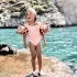 Swim Essentials karúszó 2-6 év - Rose Gold Leopard