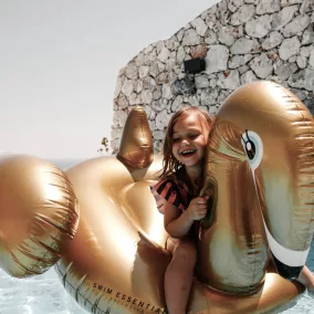 Swim Essentials ride-on matrac - Gold Swan