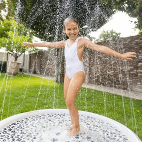 Swim Essentials szökőkút pancsoló - Beige Leopard