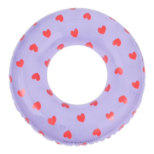 Swim Essentials gyerek úszógumi 90 cm - Lila szívecskék