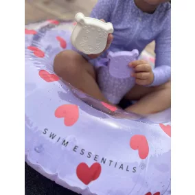 Swim Essentials gyerek úszógumi 90 cm - Lila szívecskék