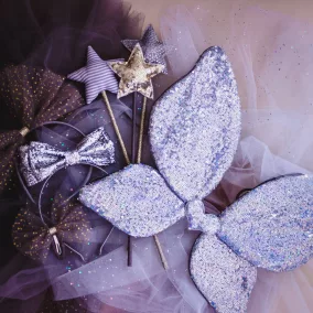 Arany flitteres csillag pálca