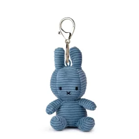   Bon Ton Toys Miffy kordbársony kulcstartó - Pilótakék - 10 cm