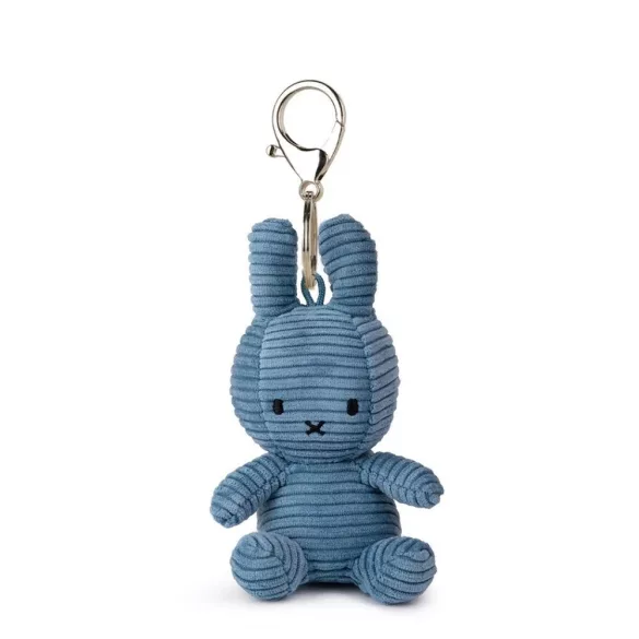 Bon Ton Toys Miffy kordbársony kulcstartó - Pilótakék - 10 cm