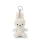 Bon Ton Toys Miffy kordbársony kulcstartó - Törtfehér - 10 cm