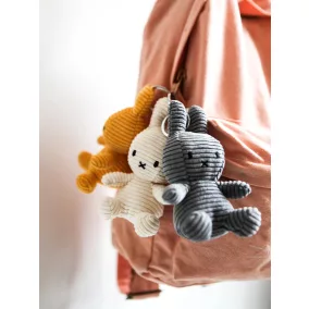   Bon Ton Toys Miffy kordbársony kulcstartó - Törtfehér - 10 cm