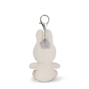   Bon Ton Toys Miffy kordbársony kulcstartó - Törtfehér - 10 cm