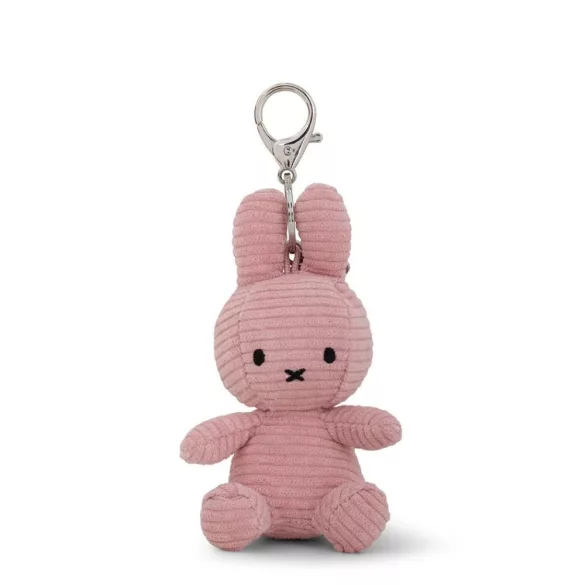 Bon Ton Toys Miffy kordbársony kulcstartó - Rózsaszín - 10 cm