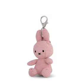   Bon Ton Toys Miffy kordbársony kulcstartó - Rózsaszín - 10 cm