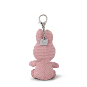   Bon Ton Toys Miffy kordbársony kulcstartó - Rózsaszín - 10 cm